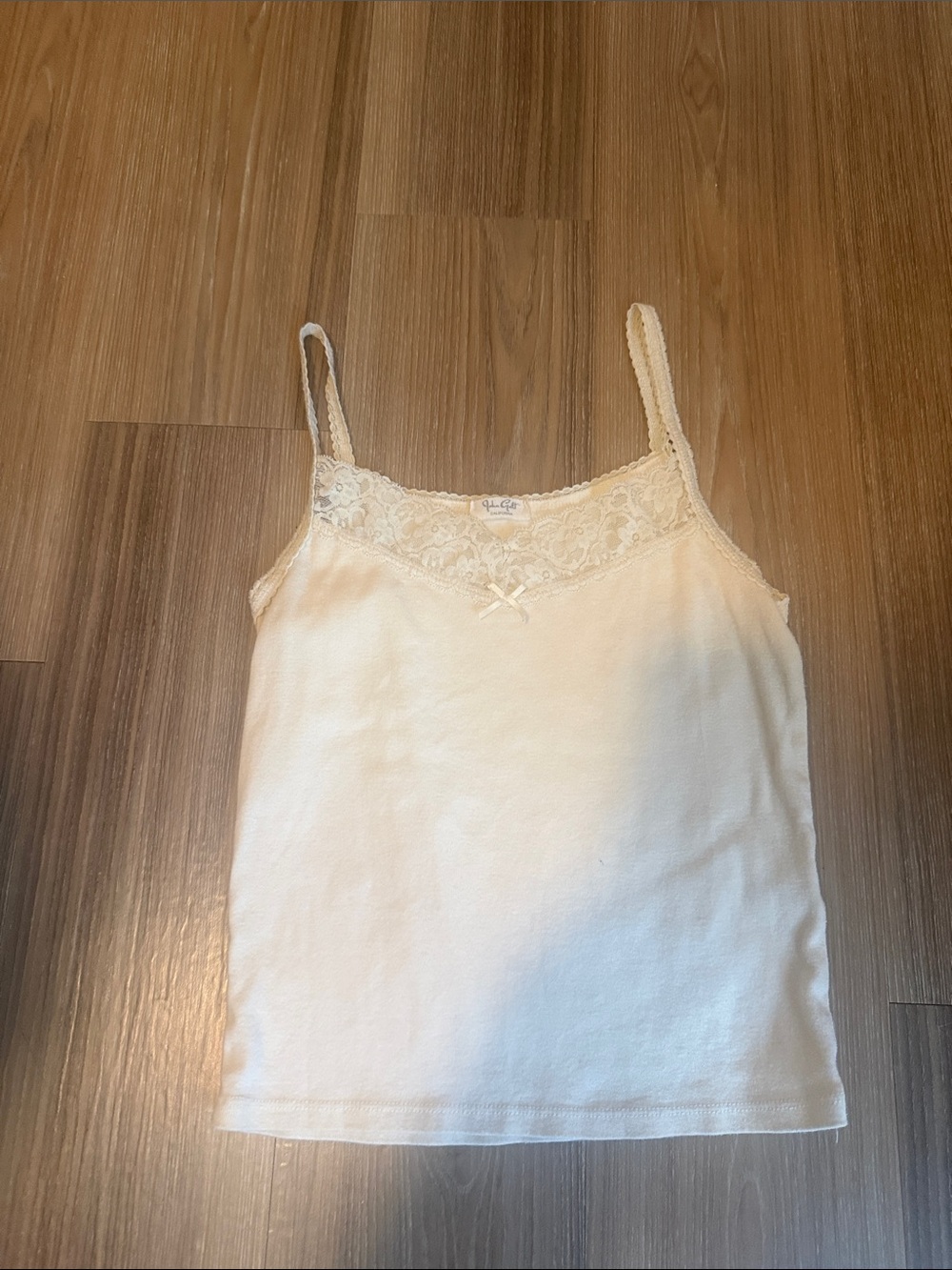 Brandy Melville Cream Lace-Trim Camisole